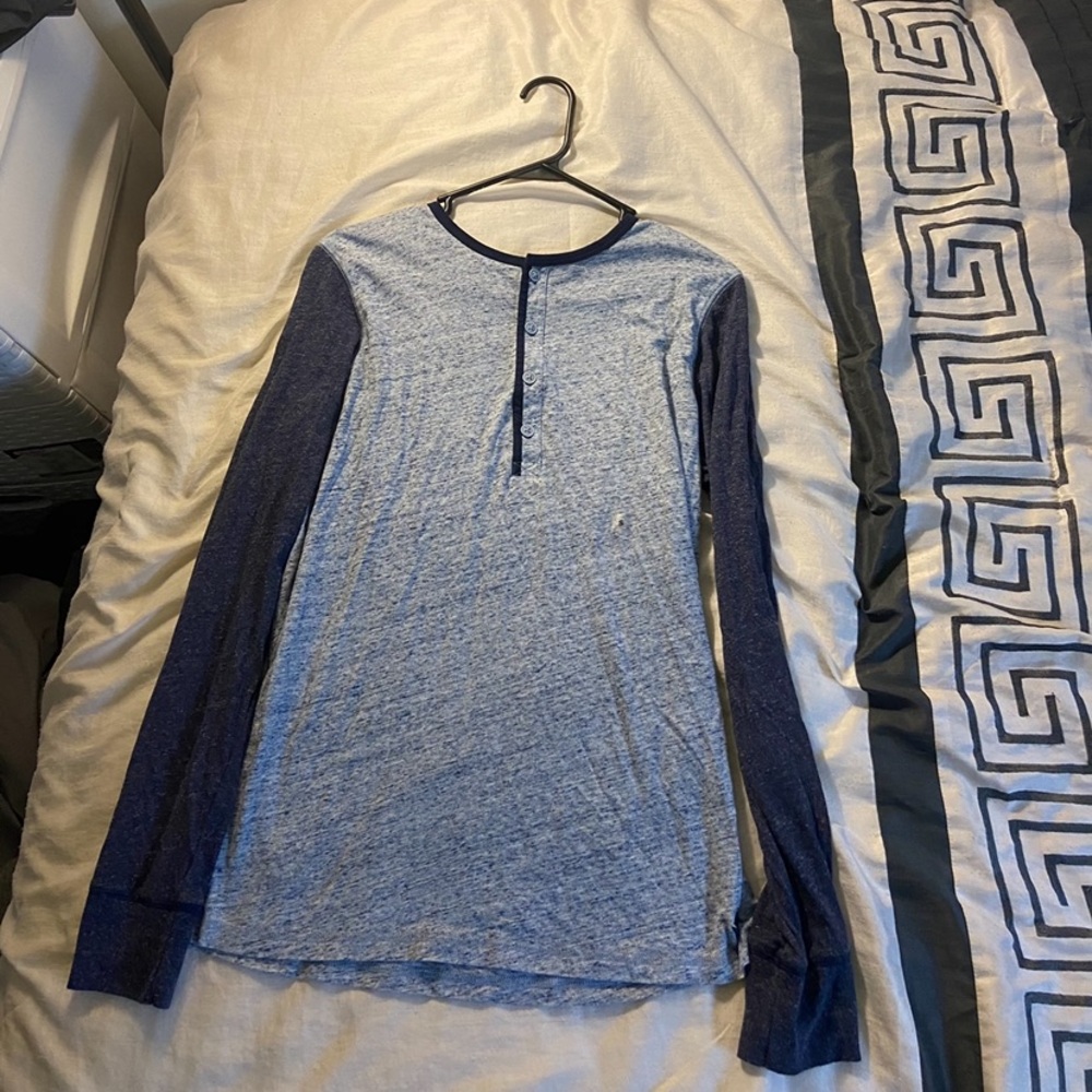 Express Henley long sleeve T-shirt (price Neg)